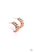 Load image into Gallery viewer, Bubbling Beauty - Copper Hoop Earrings - The Jazzy T Collections
