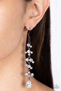 Wedding Day Dazzle - Black Gunmetal & Rhinestone Earrings - The Jazzy T Collections