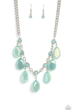 Load image into Gallery viewer, Maldives Mural - Green Iridescent Necklace - The Jazzy T Collections
