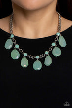 Load image into Gallery viewer, Maldives Mural - Green Iridescent Necklace - The Jazzy T Collections
