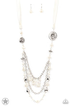 Load image into Gallery viewer, All The Trimmings - Ivory Ribbon Blockbuster Necklace - The Jazzy T Collections
