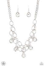 Load image into Gallery viewer, Show-Stopping Shimmer - White Blockbuster Necklace - The Jazzy T Collections
