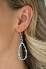 Load image into Gallery viewer, Twilight Shimmer - Blue Rhinestone Earrings - The Jazzy T Collections
