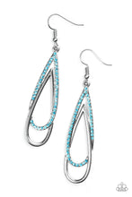 Load image into Gallery viewer, REIGN Storm - Blue Rhinestone Earrings - The Jazzy T Collections
