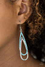 Load image into Gallery viewer, REIGN Storm - Blue Rhinestone Earrings - The Jazzy T Collections
