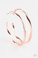 Load image into Gallery viewer, Plot Twist - Copper Hoop Earrings - The Jazzy T Collections
