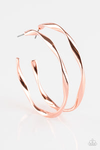 Plot Twist - Copper Hoop Earrings - The Jazzy T Collections