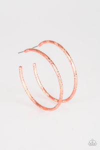 A Double Take - Copper Hoop Earrings - The Jazzy T Collections