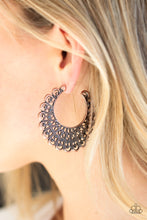 Load image into Gallery viewer, Funky Flirt - Copper Filigree Hoop Earrings - The Jazzy T Collections
