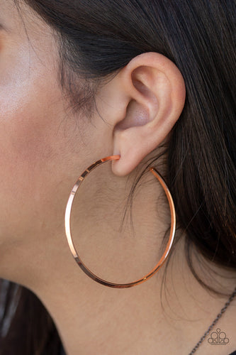 5th Avenue Attitude - Copper Hoop Earrings - The Jazzy T Collections