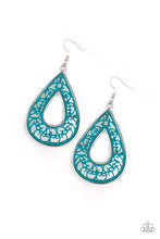 Load image into Gallery viewer, Drop Anchor - Blue Earrings - Paparazzi Accessories

