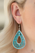 Load image into Gallery viewer, Drop Anchor - Blue Earrings - Paparazzi Accessories
