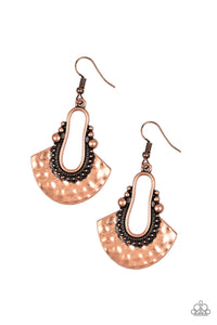 When In Cusco - Copper Hammered Earrings - The Jazzy T Collections