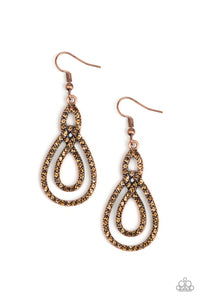 Sassy Sophistication - Copper & Topaz Earrings - The Jazzy T Collections