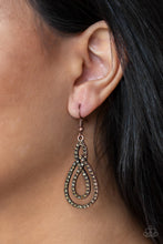 Load image into Gallery viewer, Sassy Sophistication - Copper &amp; Topaz Earrings - The Jazzy T Collections
