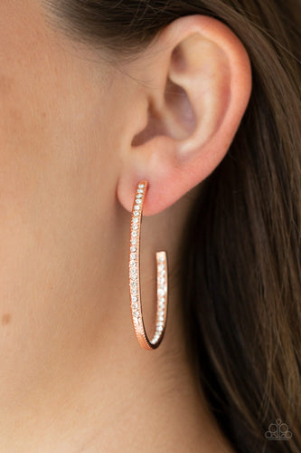 Globetrotting Glitter - Copper Hoop Earrings - The Jazzy T Collections