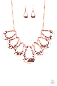 Teardrop Envy - Copper Necklace - The Jazzy T Collections