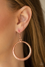 Load image into Gallery viewer, Modern Shimmer - Copper Earrings - The Jazzy T Collections
