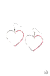 First Date Dazzle - Pink Heart Earrings - The Jazzy T Collections