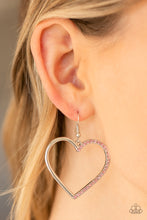 Load image into Gallery viewer, First Date Dazzle - Pink Heart Earrings - The Jazzy T Collections
