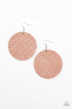 Load image into Gallery viewer, Plaited Plains - Pink Weave Earrings - The Jazzy T Collections
