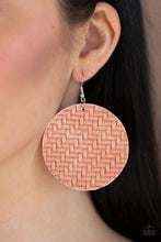 Load image into Gallery viewer, Plaited Plains - Pink Weave Earrings - The Jazzy T Collections
