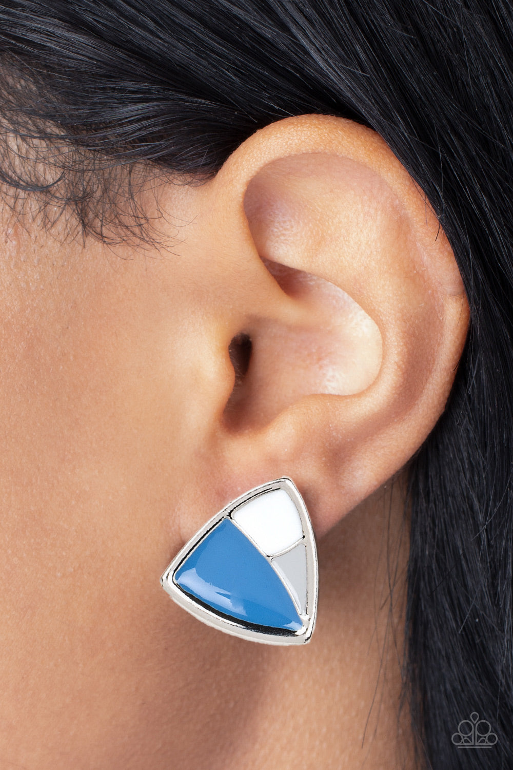 Kaleidoscopic Collision - Blue Earrings - The Jazzy T Collections