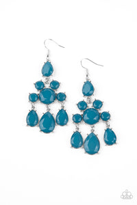 Afterglow Glamour - Blue Earrings - The Jazzy T Collections