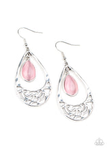 Load image into Gallery viewer, DEW You Feel Me? - Pink Cat&#39;s Eye Earrings - The Jazzy T Collections
