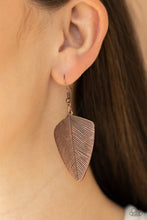 Load image into Gallery viewer, One Of The Flock - Copper Feather Earrings - The Jazzy T Collections
