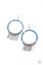 Load image into Gallery viewer, Garden Chimes - Blue Floral Earrings - The Jazzy T Collections
