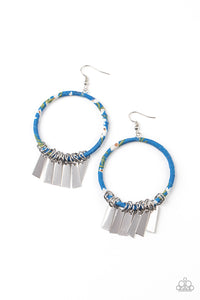 Garden Chimes - Blue Floral Earrings - The Jazzy T Collections