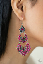 Load image into Gallery viewer, All For The GLAM - Pink Rhinestone Earrings - The Jazzy T Collections
