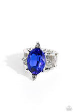 Load image into Gallery viewer, Sensational Sparkle - Blue Rhinestone Ring - The Jazzy T Collections
