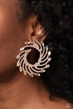 Load image into Gallery viewer, Firework Fanfare - Copper Iridescent Earrings - The Jazzy T Collections
