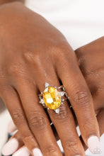 Load image into Gallery viewer, Sensational Sparkle - Yellow Rhinestone Ring - The Jazzy T Collections
