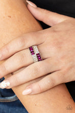 Load image into Gallery viewer, Put Them in Check - Pink &amp; White Rhinestone Ring - The Jazzy T Collections
