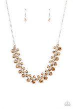 Load image into Gallery viewer, Won The Lottery - Brown Topaz Rhinestone Necklace - The Jazzy T Collections
