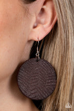 Load image into Gallery viewer, Leathery Loungewear - Brown Leather Earrings - The Jazzy T Collections
