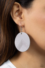 Load image into Gallery viewer, On the Edge of Edgy - Silver Leather Earrings - The Jazzy T Collections
