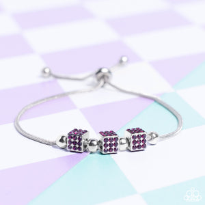 Roll Out the Radiance - Purple Rhinestone Bracelet - The Jazzy T Collections