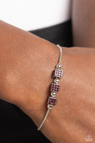 Roll Out the Radiance - Purple Rhinestone Bracelet - The Jazzy T Collections