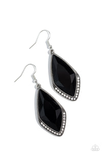 Deco Dazzle - Black Earrings - The Jazzy T Collections