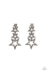 Superstar Crescendo - Black Gunmetal Earrings - The Jazzy T Collections