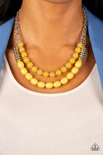 Load image into Gallery viewer, Venetian Voyage - Yellow Necklace - The Jazzy T Collections
