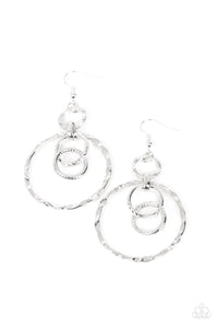 Twisted Temptation - Silver Hammered Earrings - The Jazzy T Collections