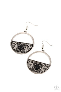 Sandstone Prairie - Black Stone Earrings - The Jazzy T Collections