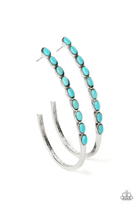 Artisan Soul - Blue Hoop Earrings - The Jazzy T Collections