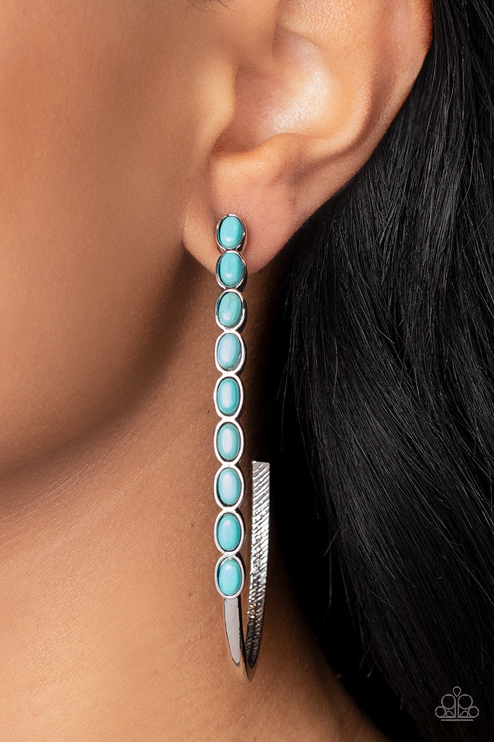 Artisan Soul - Blue Hoop Earrings - The Jazzy T Collections