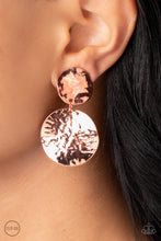 Load image into Gallery viewer, Rush Hour - Copper Clip-On Earrings - The Jazzy T Collections
